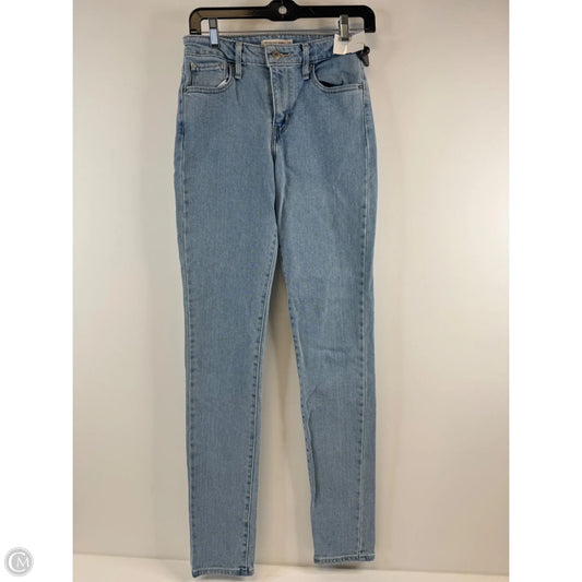 Jeans Skinny By Levis In Blue Denim, Size: 4