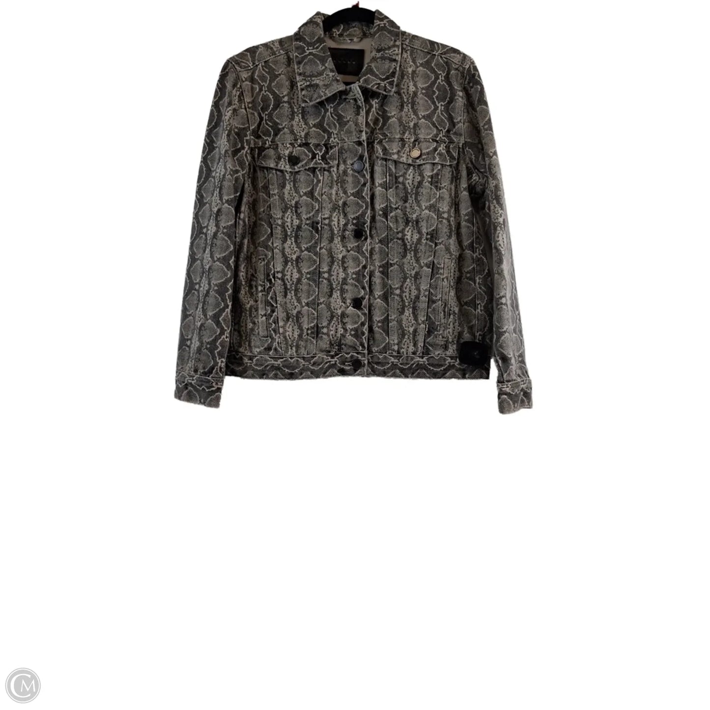 Jacket Denim By Blanknyc In Snakeskin Print, Size: M