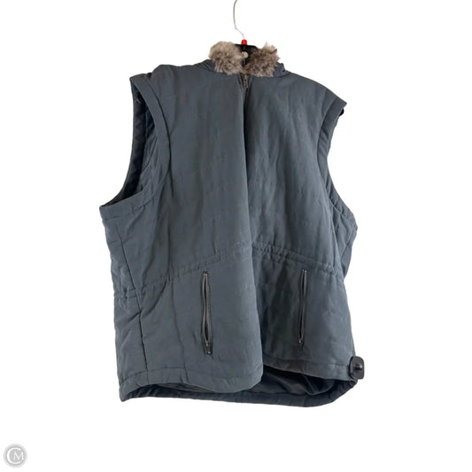 Vest Puffer & Quilted By Tribal In Blue, Size: Xxl