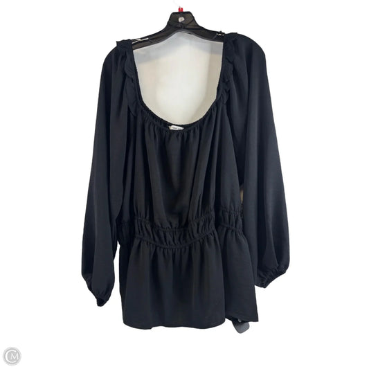 Top Long Sleeve By Nine West In Black, Size: 2x
