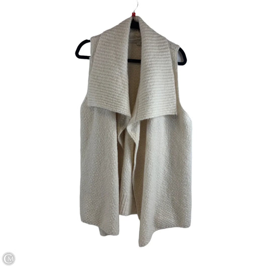 Vest Sweater By Loft In Cream, Size: L