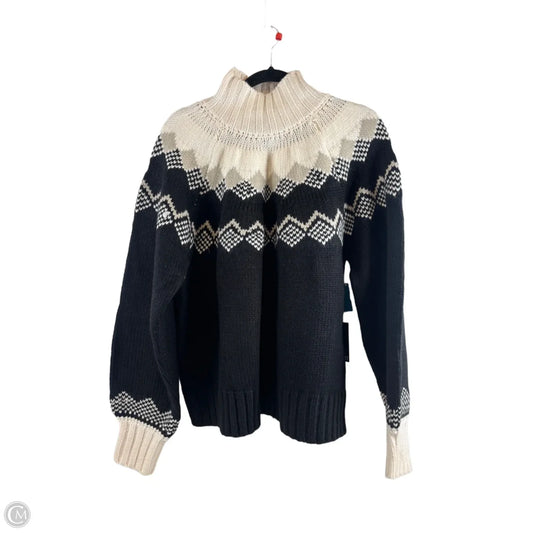 Sweater By Eloquii In Black & Cream, Size: 2x