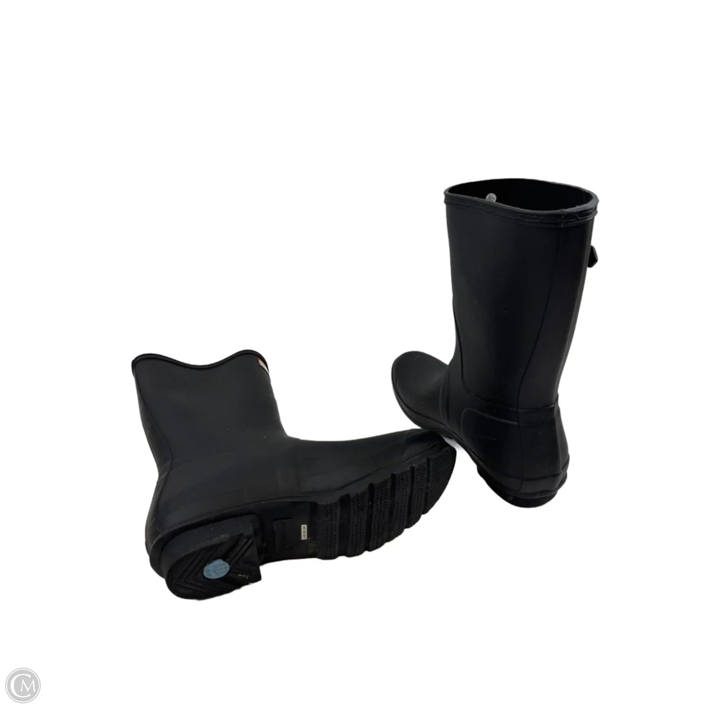 Boots Mid-calf Flats By Hunter In Black, Size: 11