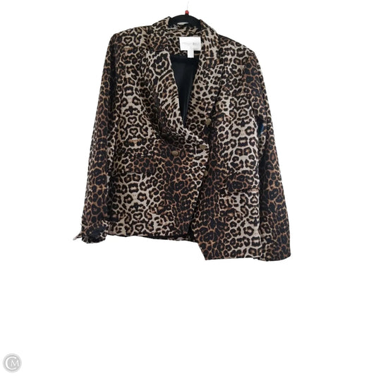 Blazer By Carolina Belle In Animal Print, Size: L