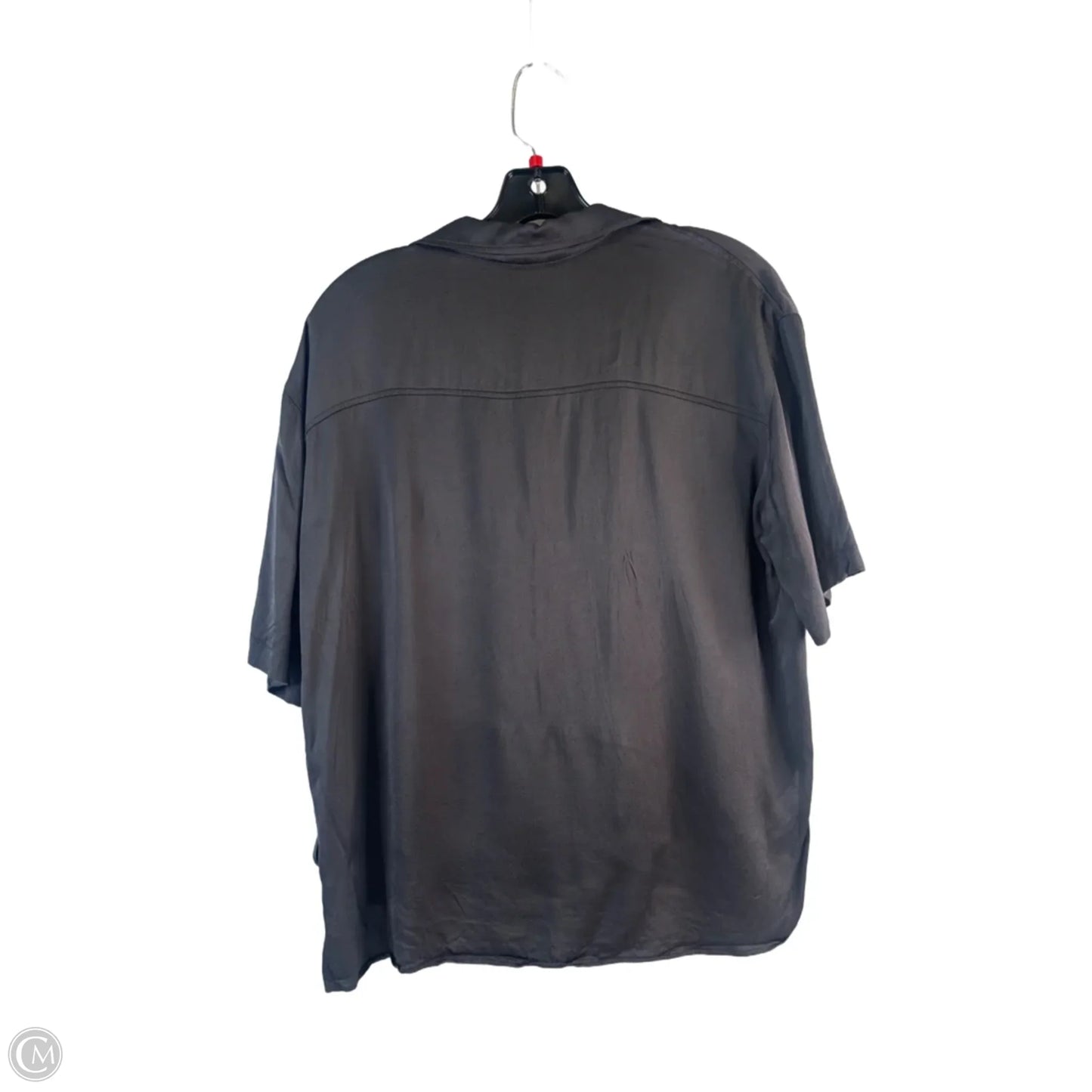 Top Short Sleeve By Zara In Grey, Size: L