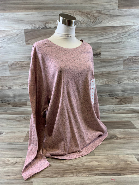 Top Long Sleeve Basic By Old Navy In Pink, Size: 3x