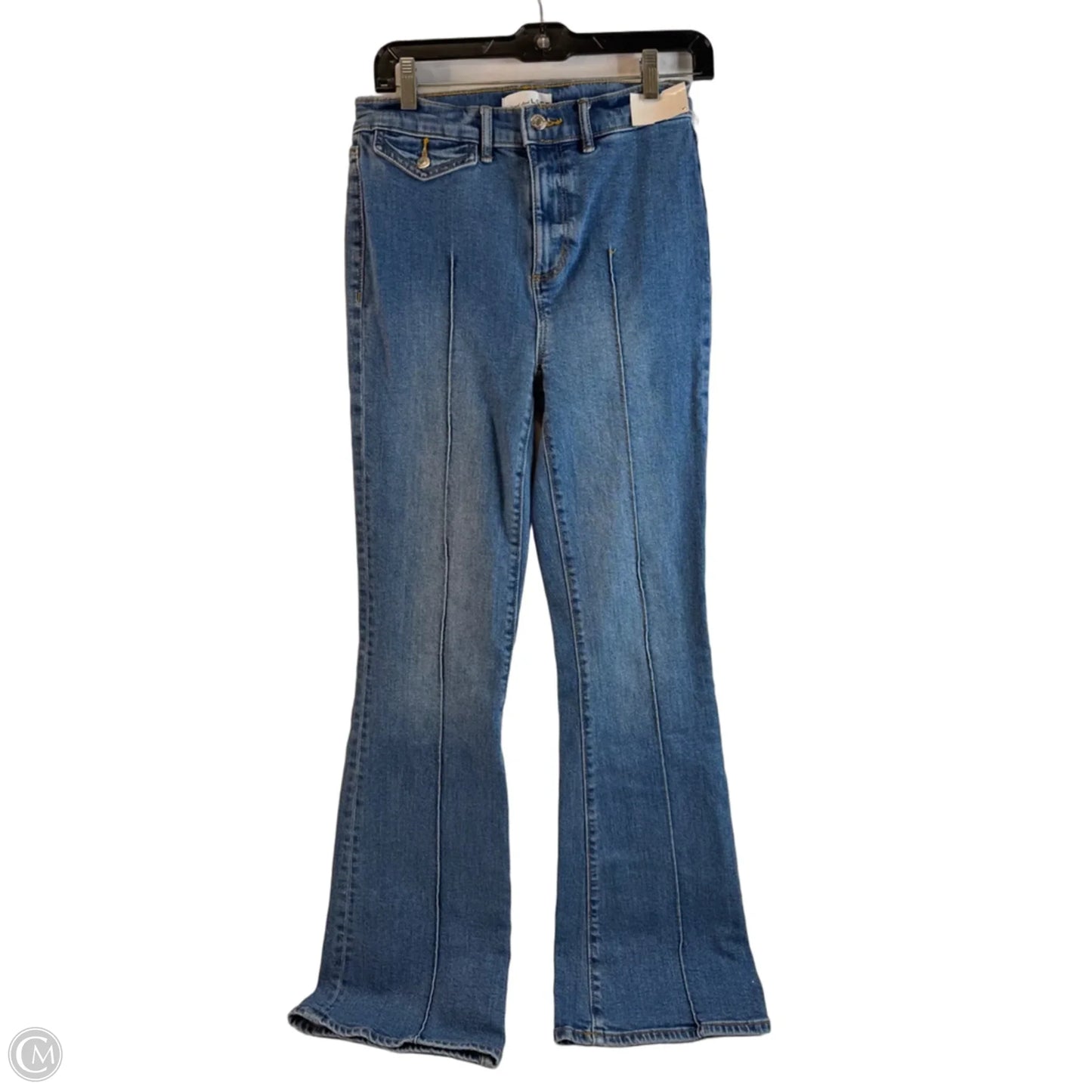 Jeans Flared By Loft In Blue Denim, Size: 0