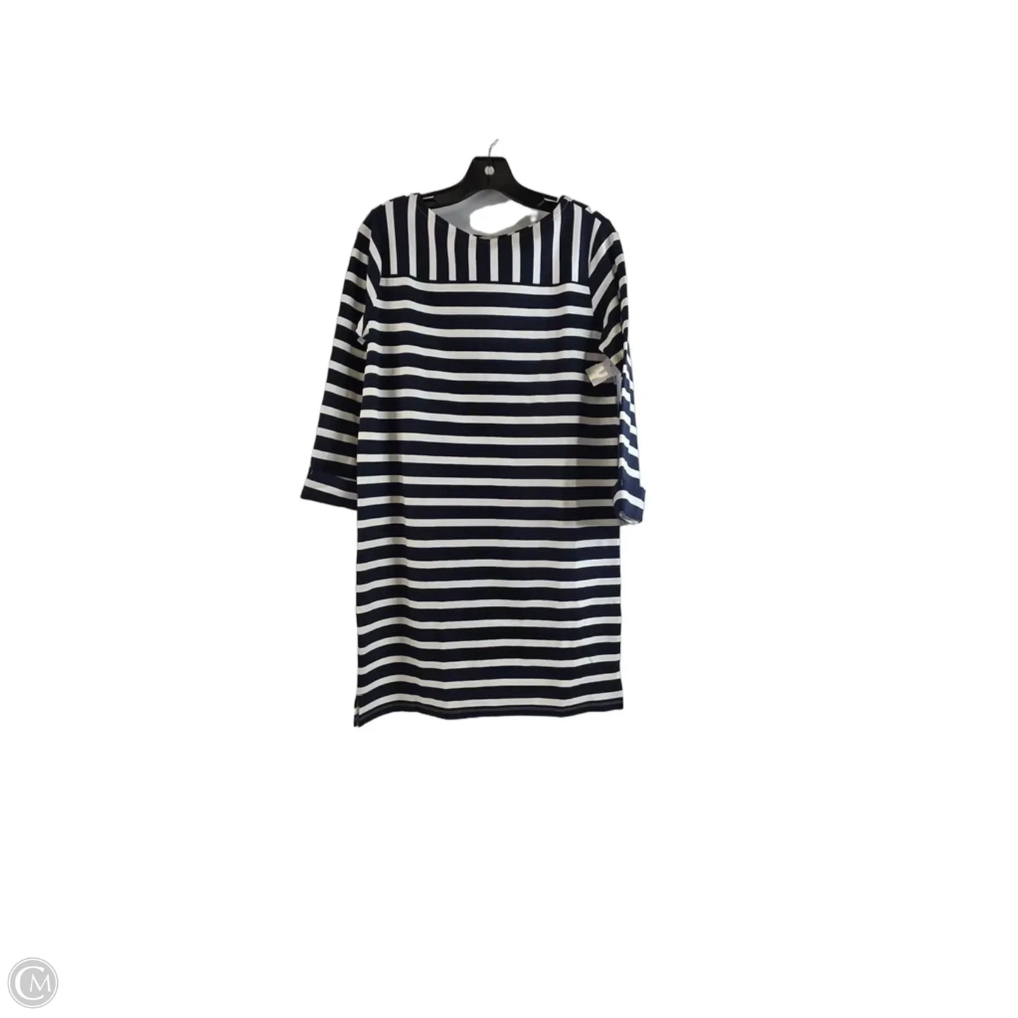 Dress Casual Midi By Loft In Striped Pattern, Size: Xs