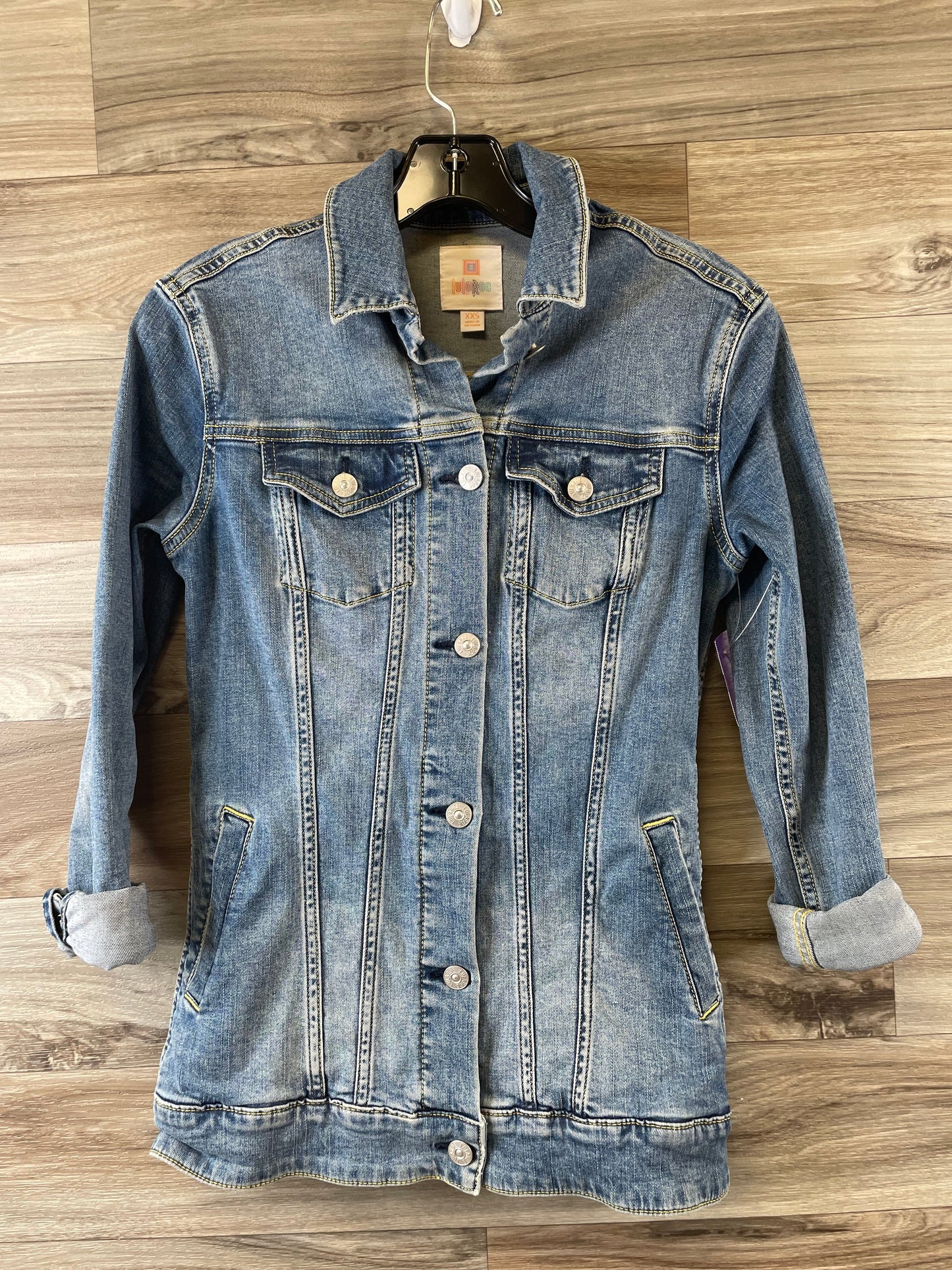 Blue Denim Jacket Denim Lularoe, Size Xxs