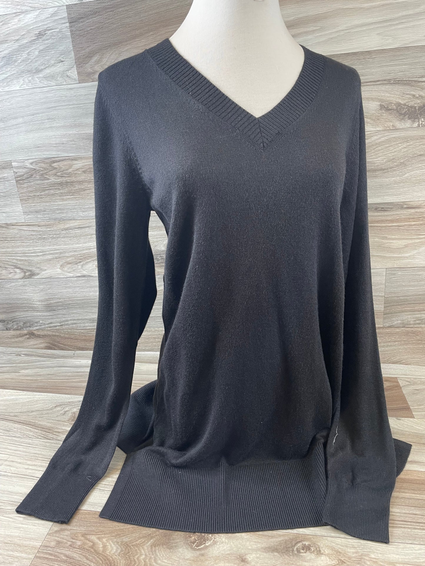 Black Top Long Sleeve Loft, Size M