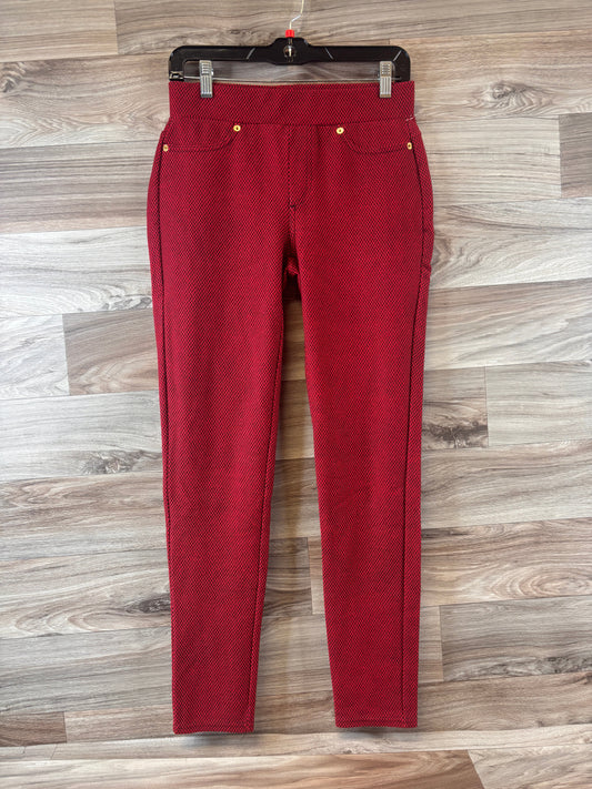 Red Pants Leggings Michael By Michael Kors, Size S