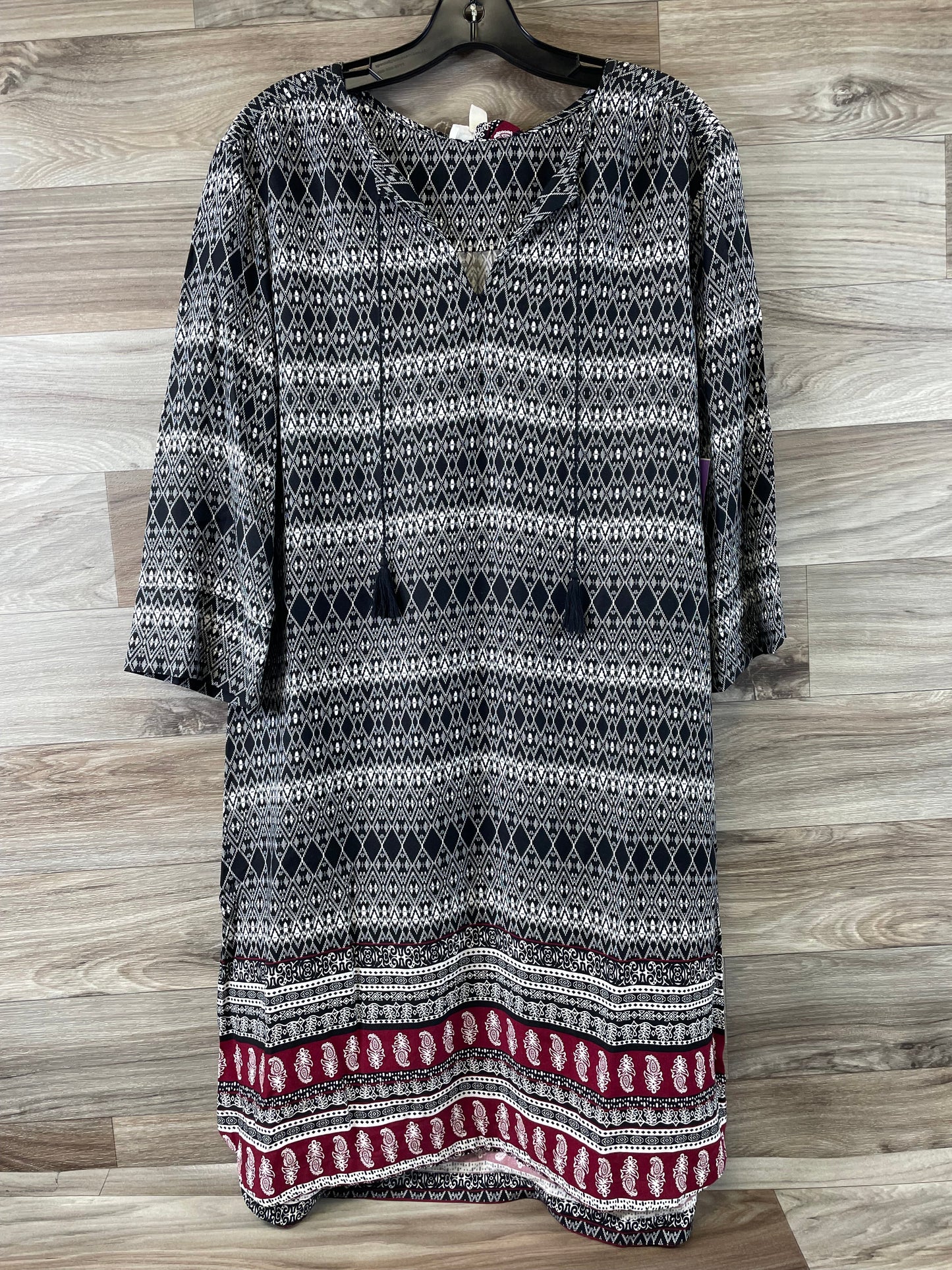 Black & White Dress Casual Midi Beachlunchlounge, Size M