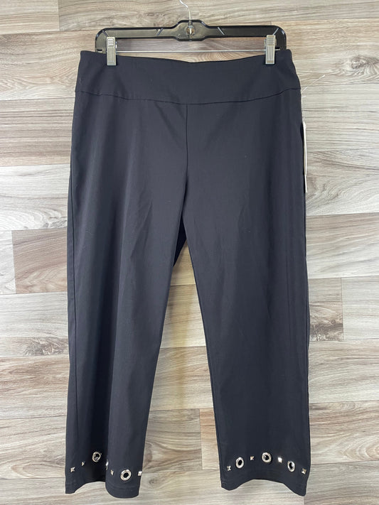 Black Pants Cropped Zac And Rachel, Size 12