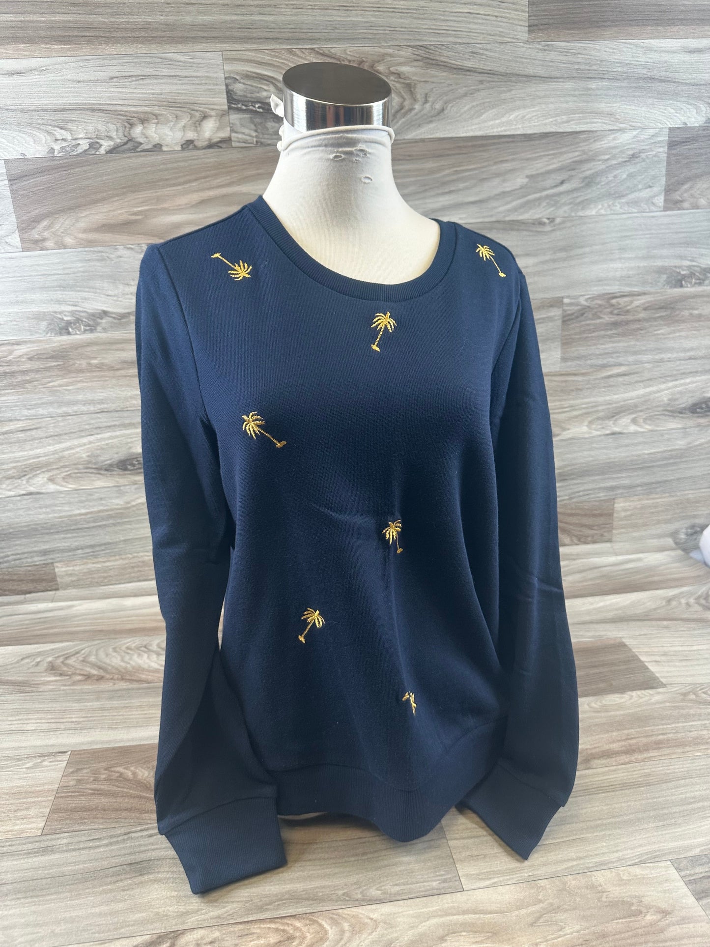 Blue & Yellow Top Long Sleeve Banana Republic, Size S