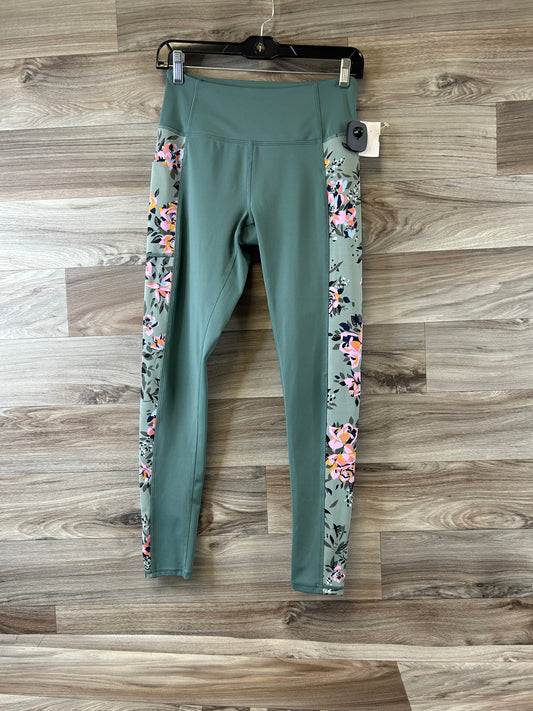 Athletic Leggings By Vera Bradley In Green, Size: S