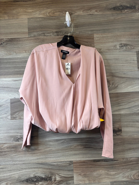 Top Long Sleeve By Express In Mauve, Size: M