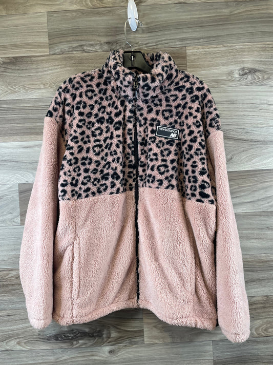 Jacket Faux Fur & Sherpa By New Balance In Animal Print, Size: Xl