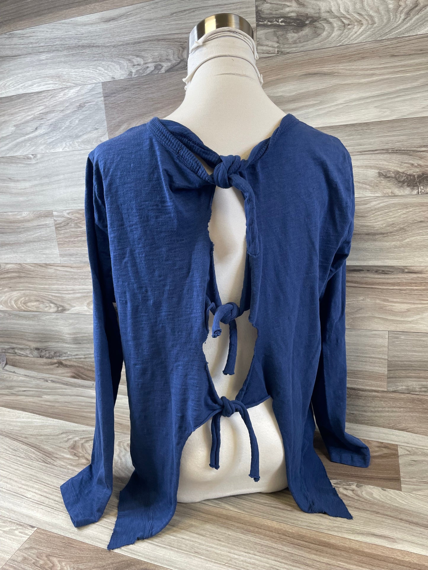 Top Long Sleeve By Dylan In Blue, Size: S