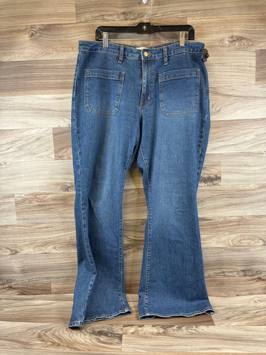 Jeans Flared By Universal Thread In Blue Denim, Size: 14