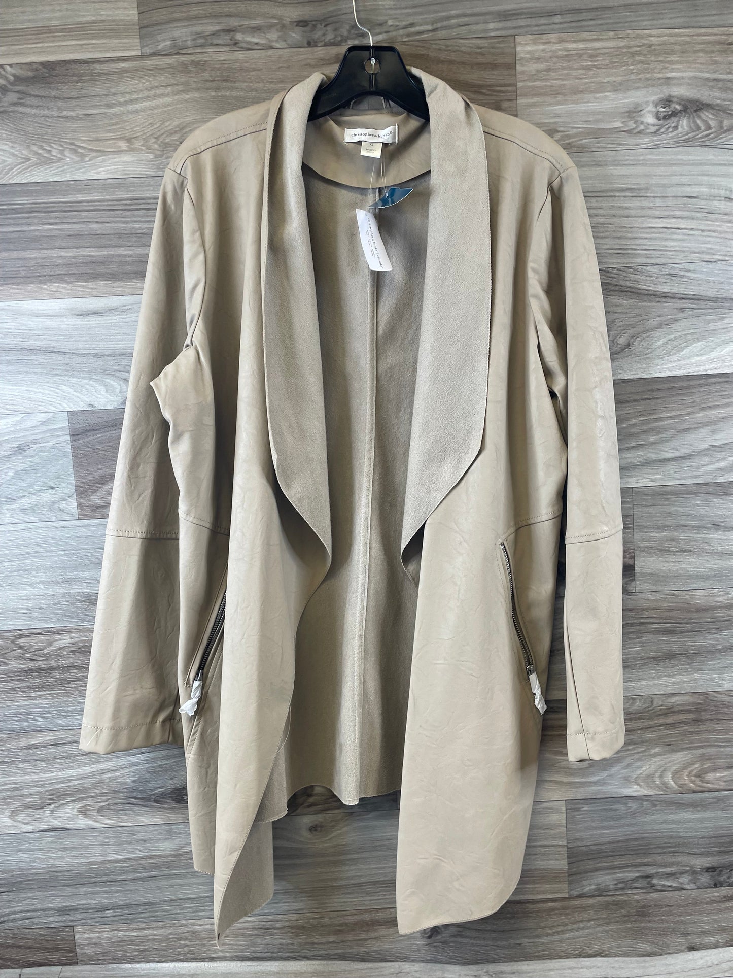 Blazer By Christopher And Banks In Tan, Size: Xl