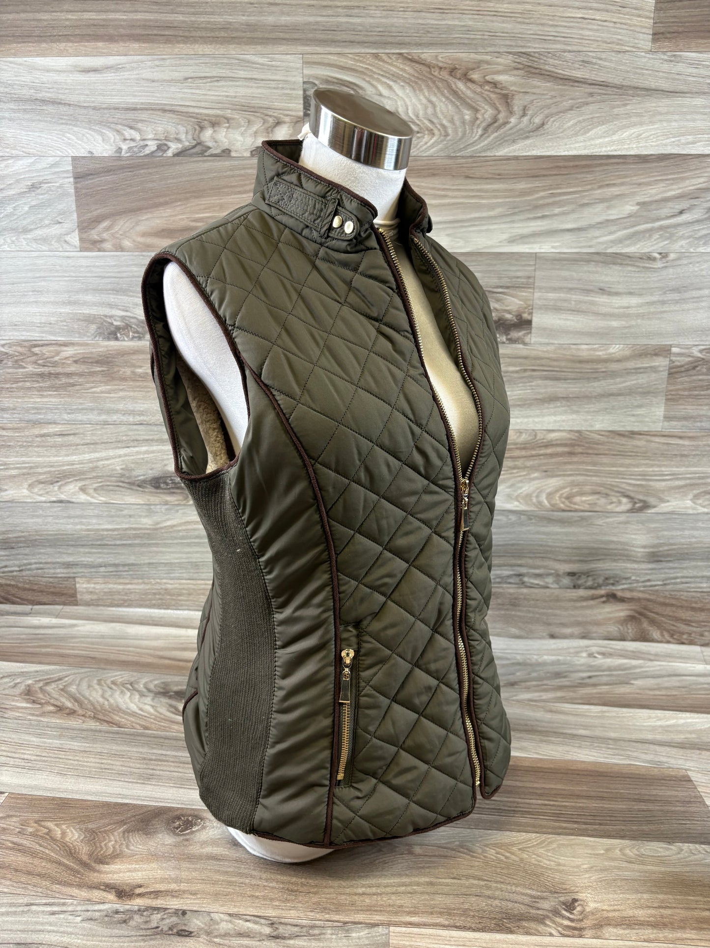 Vest Puffer & Quilted By Active Usa In Green, Size: S