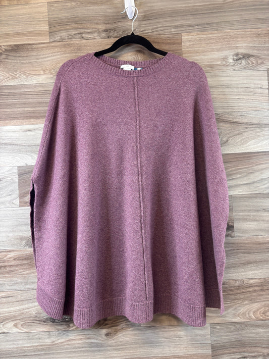 Poncho By J. Jill In Purple, Size: Osfm