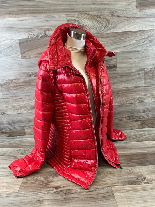 Jacket Puffer & Quilted By Dkny In Red, Size: Xl