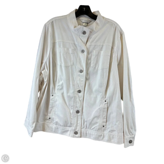 Jacket Other By Cj Banks In Cream, Size: 1x