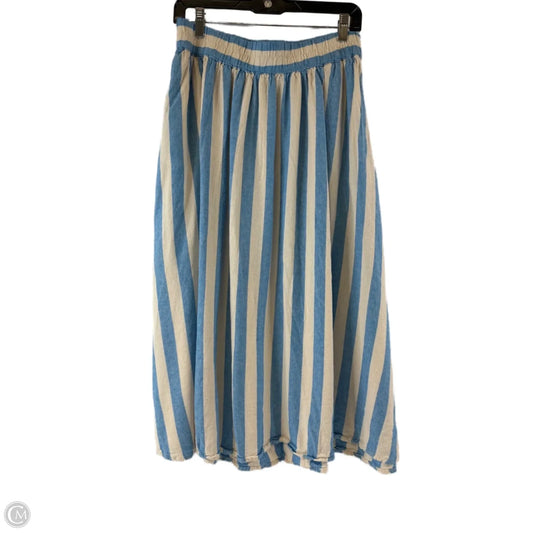 Skirt Midi By A New Day In Blue & White, Size: 10