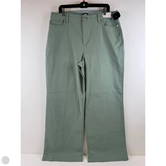 Jeans Straight By Lands End In Green, Size: 16