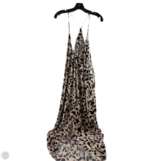 Swimwear Cover-up By Vince Camuto In Brown & Cream, Size: L