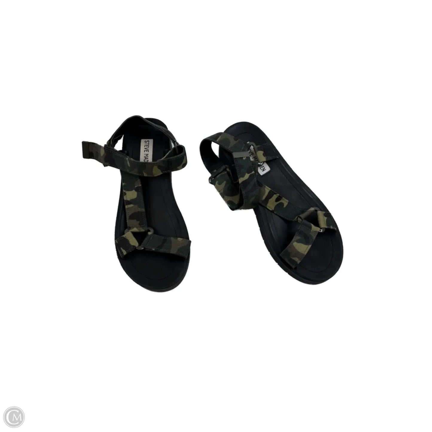 Sandals Flats By Steve Madden In Camouflage Print, Size: 6