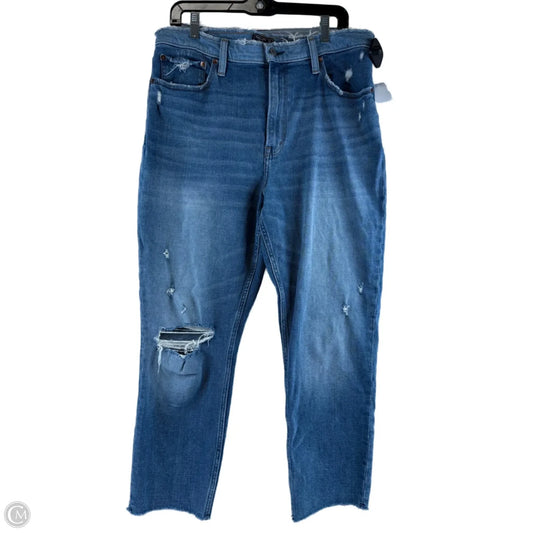 Jeans Boyfriend By Abercrombie And Fitch In Blue Denim, Size: 16