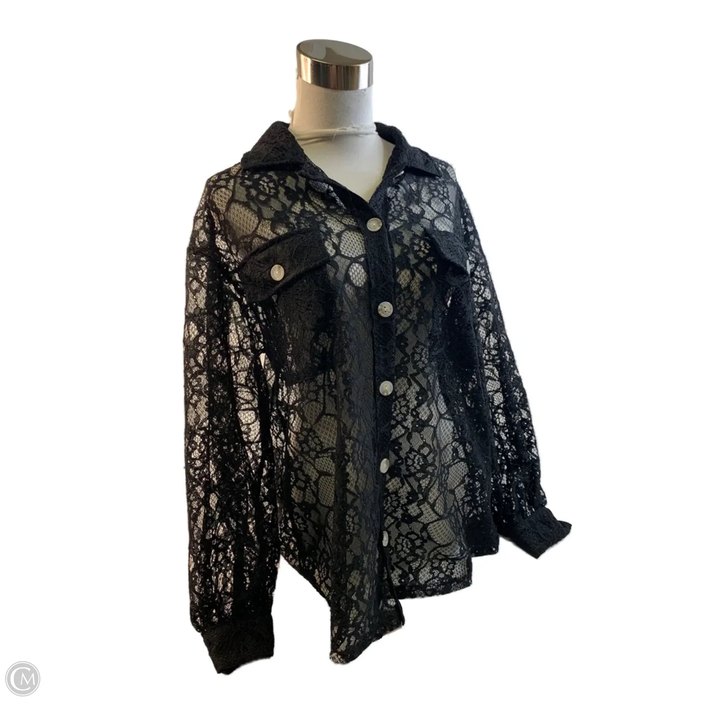 Top Long Sleeve Basic By Andree By Unit In Black, Size: S