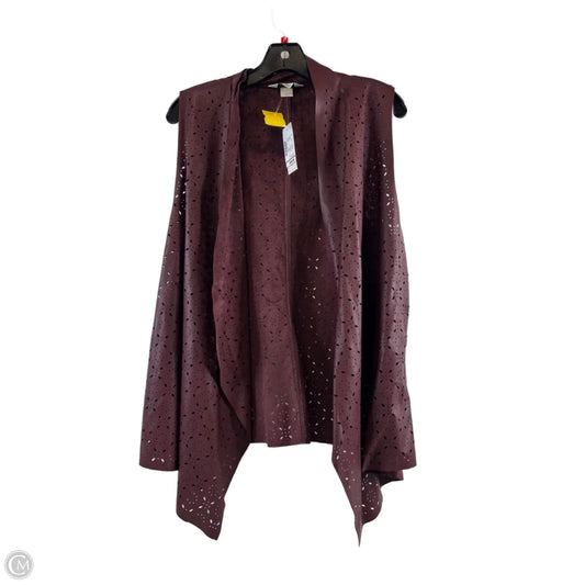 Vest Other By Christopher And Banks In Maroon, Size: L