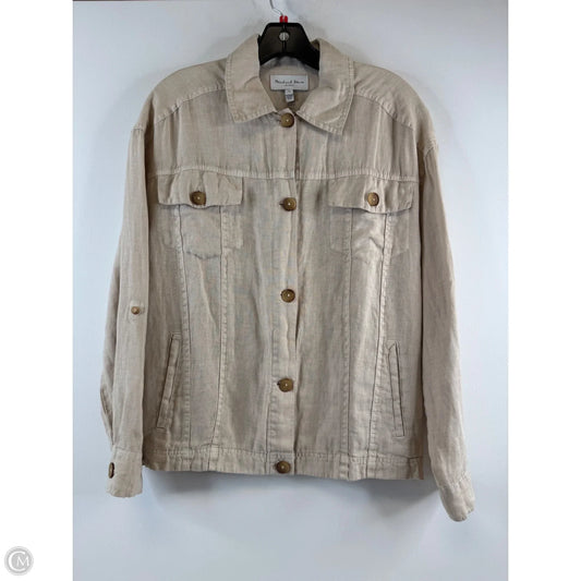 Jacket Shirt By Michael Stars In Beige, Size: Xs