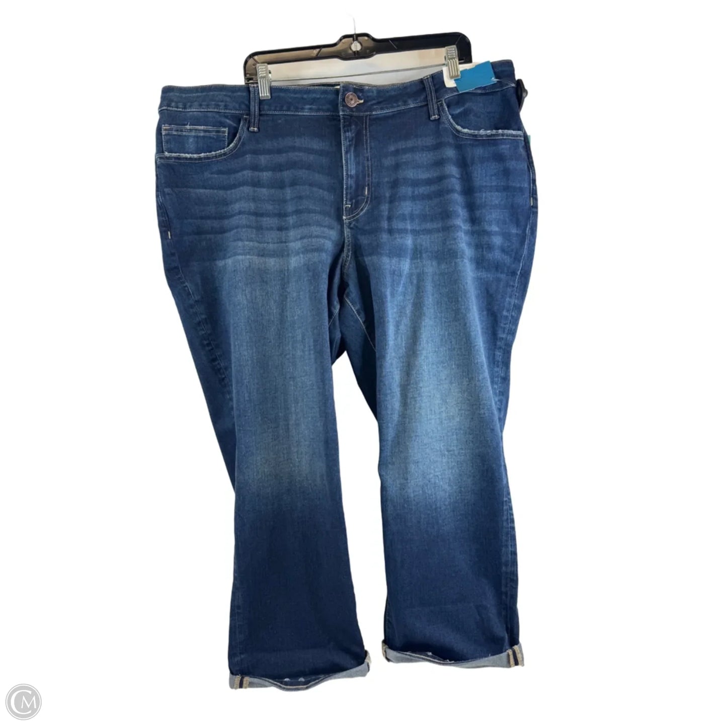 Jeans Cropped By Maurices In Blue Denim, Size: 24