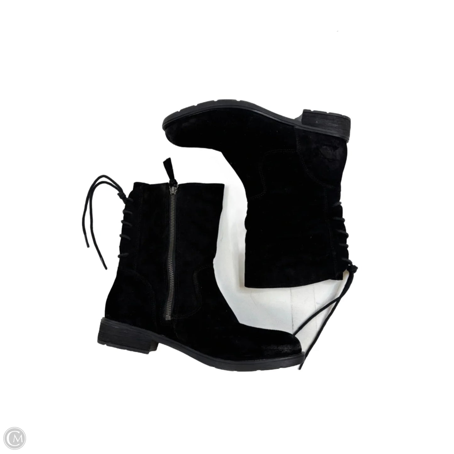 Boots Ankle Heels By Sofft In Black, Size: 8.5