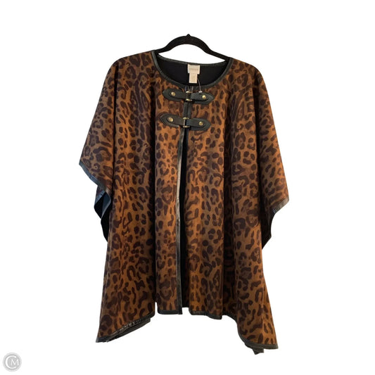 Shawl By Chicos In Leopard Print, Size: Osfm