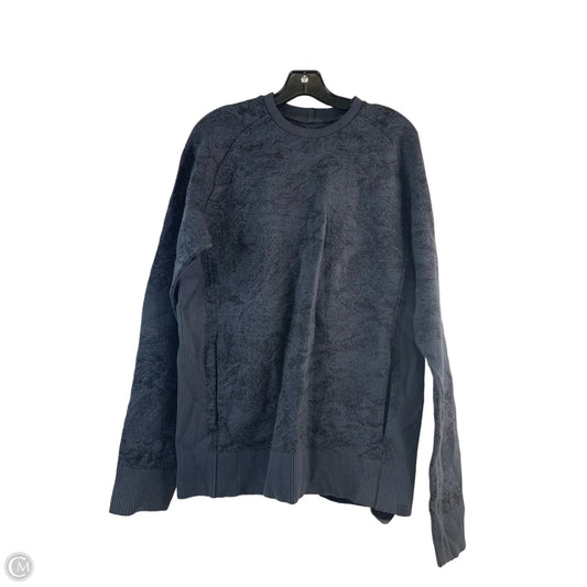 Athletic Sweatshirt Crewneck By Lululemon In Navy, Size: L