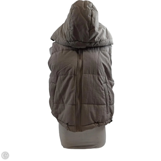 Vest Puffer & Quilted By Love Tree In Beige, Size: M
