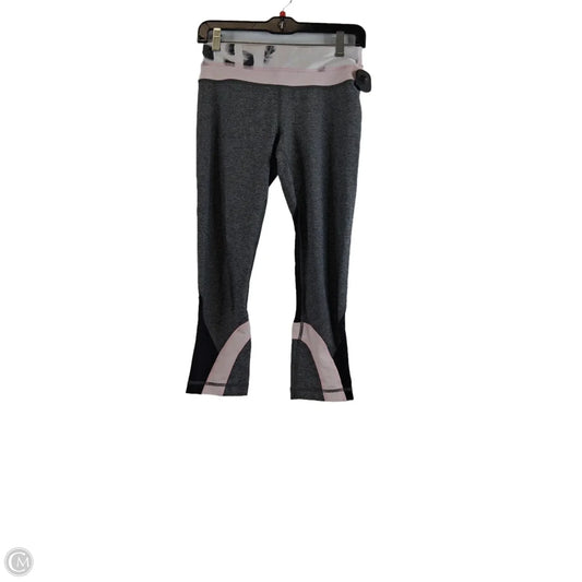 Athletic Leggings By Lululemon In Grey & Pink, Size: 6