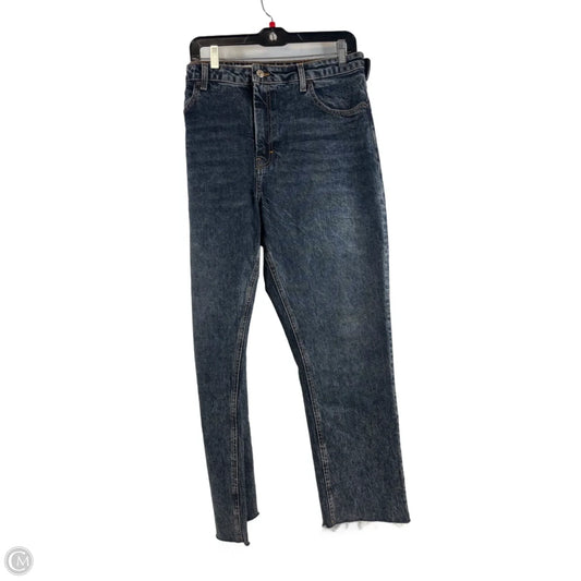 Jeans Straight By Top Shop In Blue Denim, Size: 18