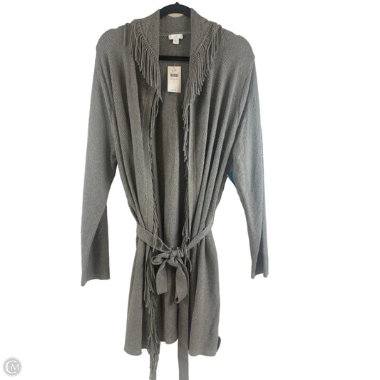 Sweater Cardigan By J. Jill In Grey, Size: L
