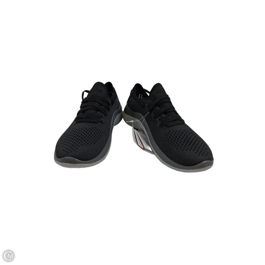Shoes Sneakers By Crocs In Black & Grey, Size: 9