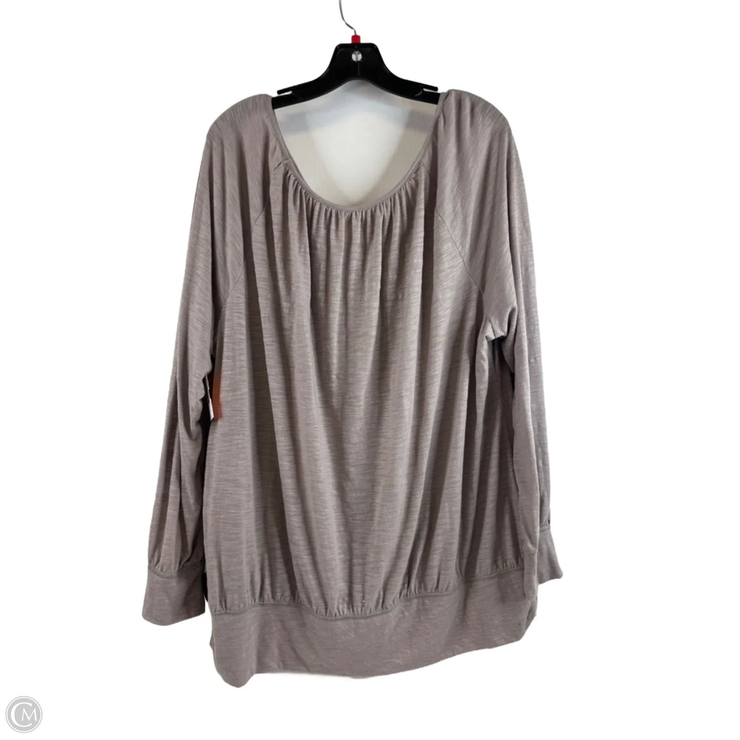 Top Long Sleeve By Lane Bryant In Brown, Size: 2x