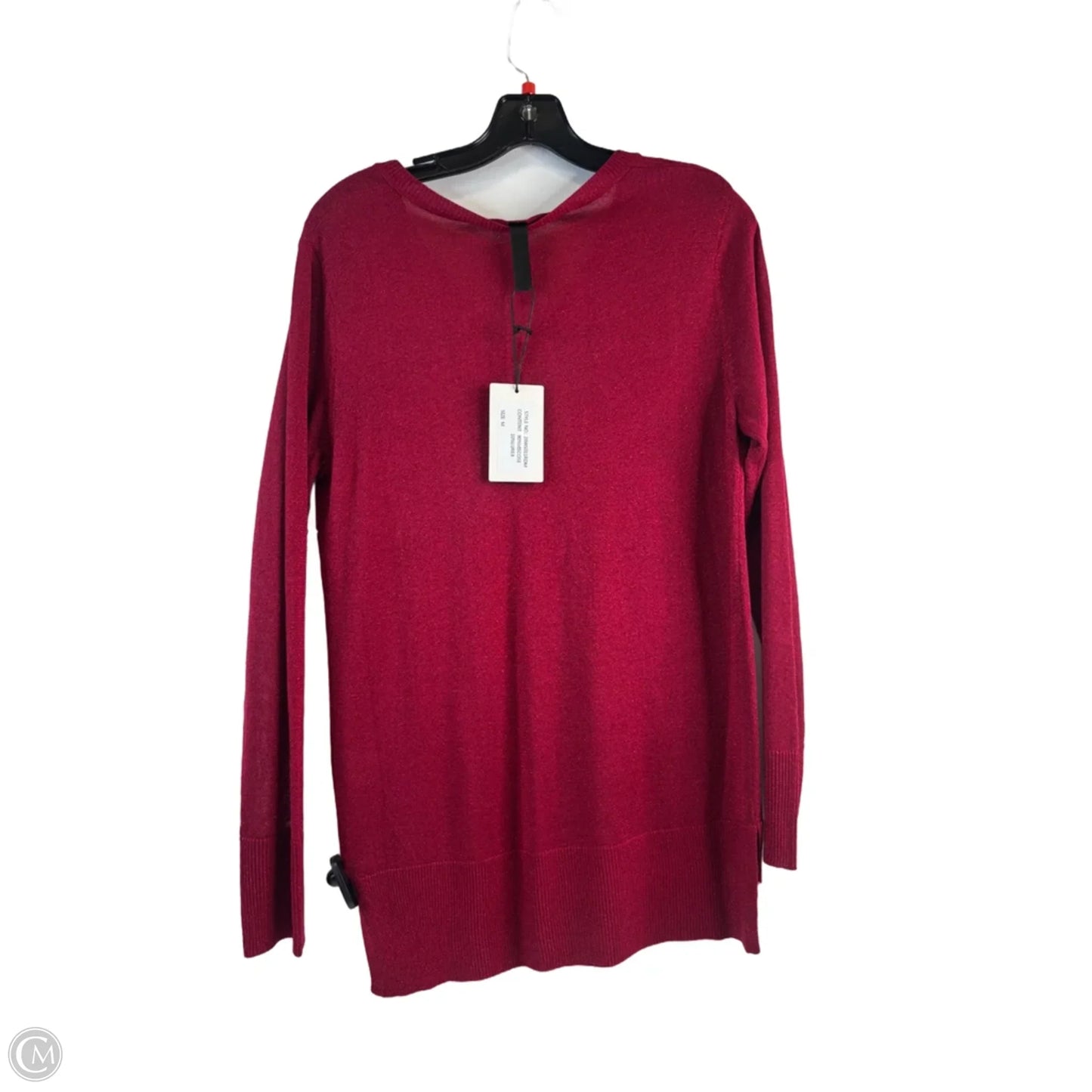 Top Long Sleeve By Clothes Mentor In Red, Size: M