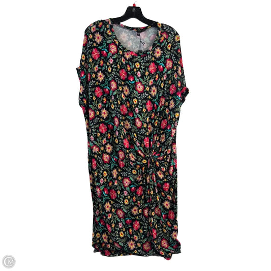 Dress Casual Short By Clothes Mentor In Floral Print, Size: 2x