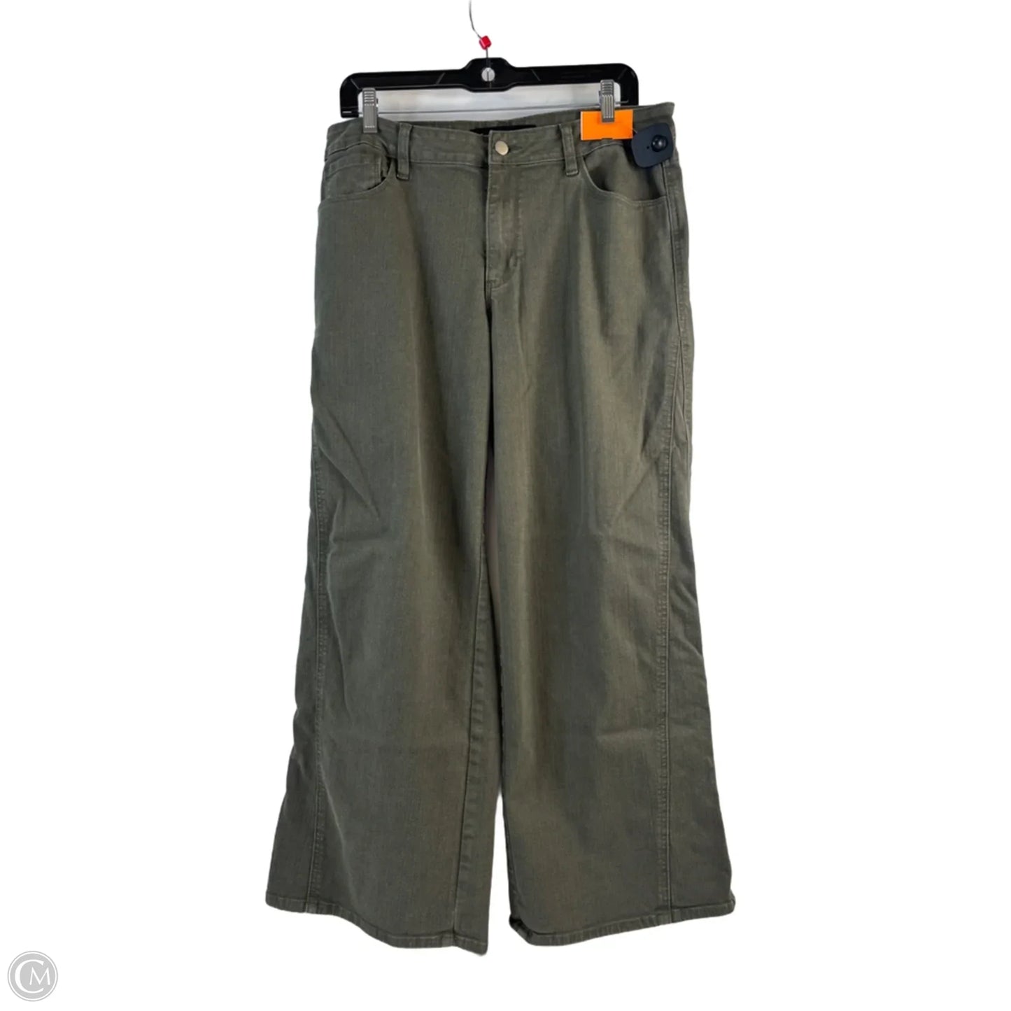 Jeans Wide Leg By Clothes Mentor In Green Denim, Size: 12