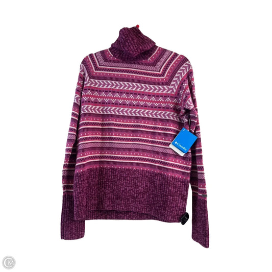 Sweater By Columbia In Purple & White, Size: Xl